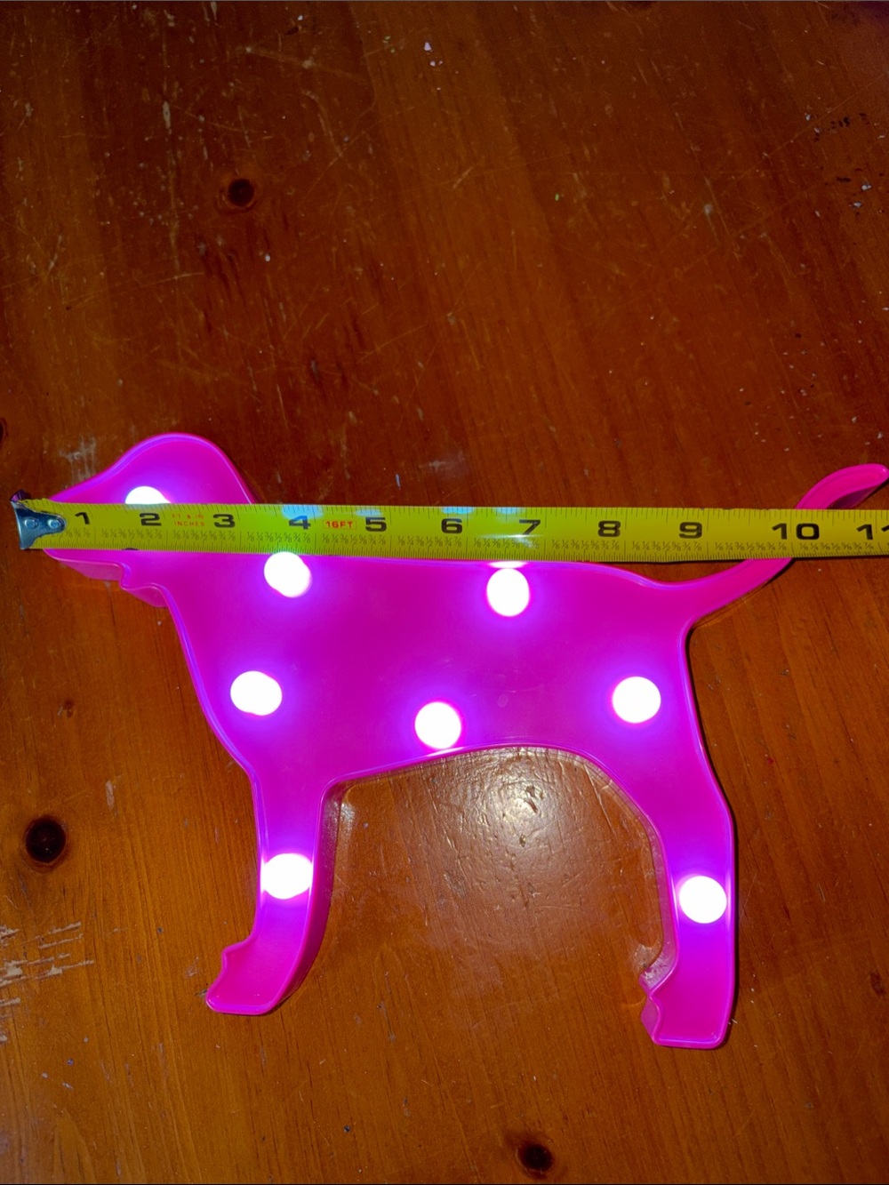 Victoria’s Secret PINK Dog Light Up Display Neon Pink LED Store Sign Rare - Picture 5 of 5